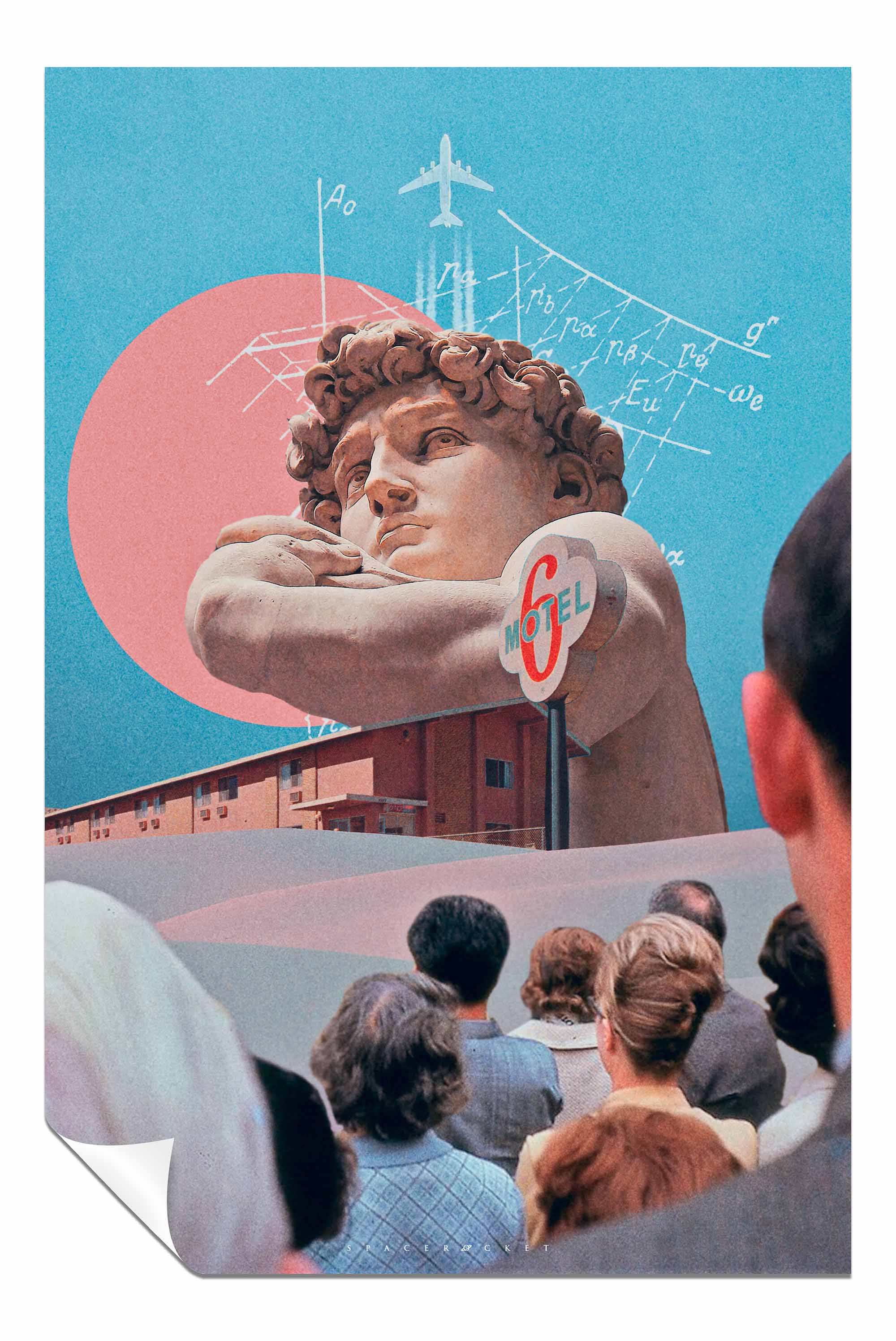 Motel Statue, Pictures for Home Walls, Bedroom, Living Room & Bathroom Decor