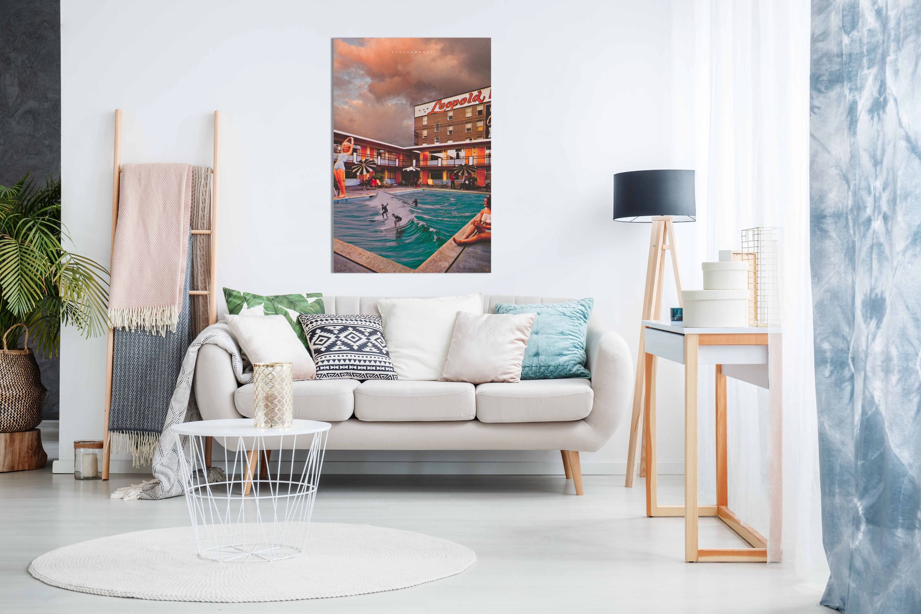 pool side, Pictures for Home Walls, Bedroom, Living Room & Bathroom Decor