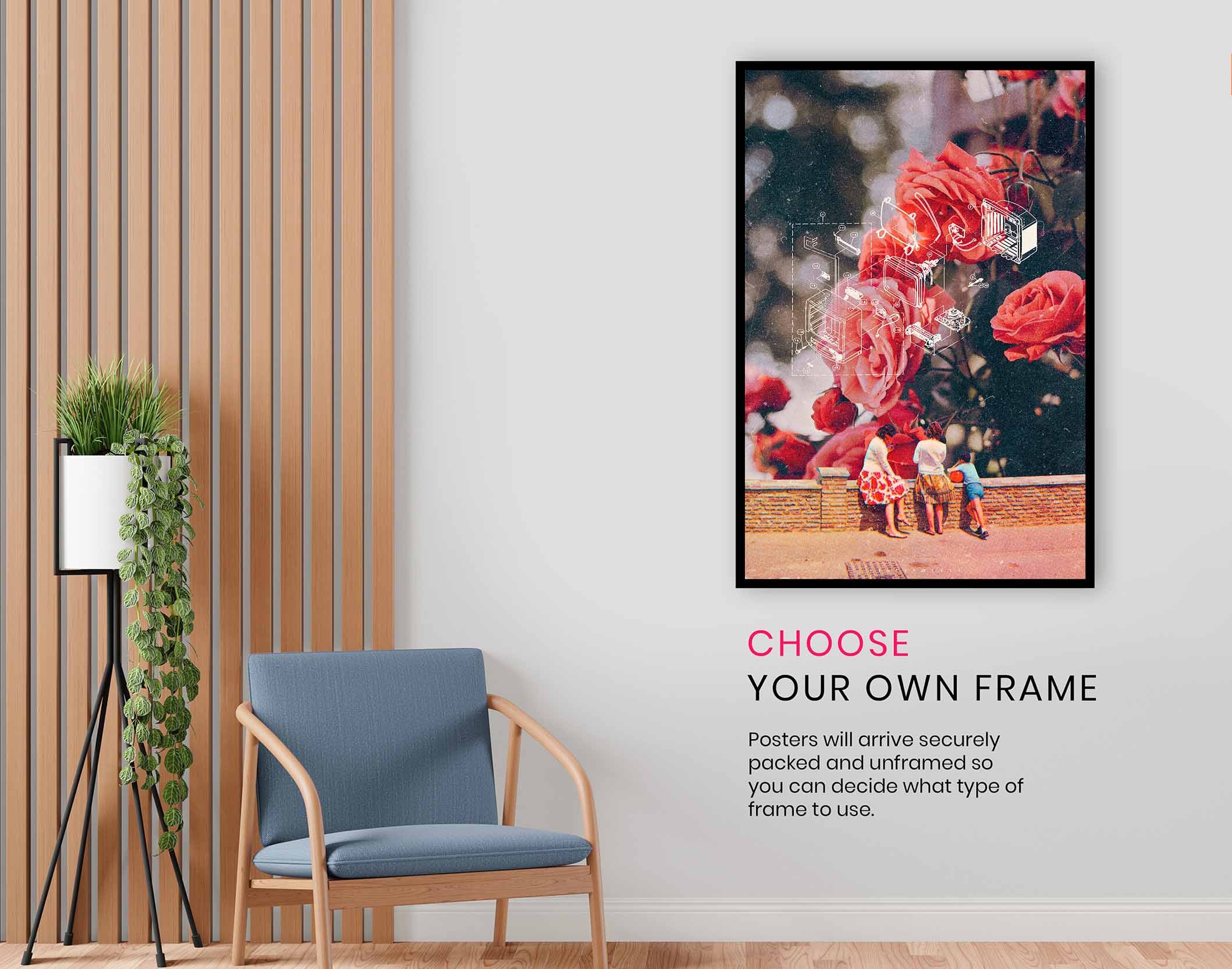 Rose Diagram, Pictures for Home Walls, Bedroom, Living Room & Bathroom Decor