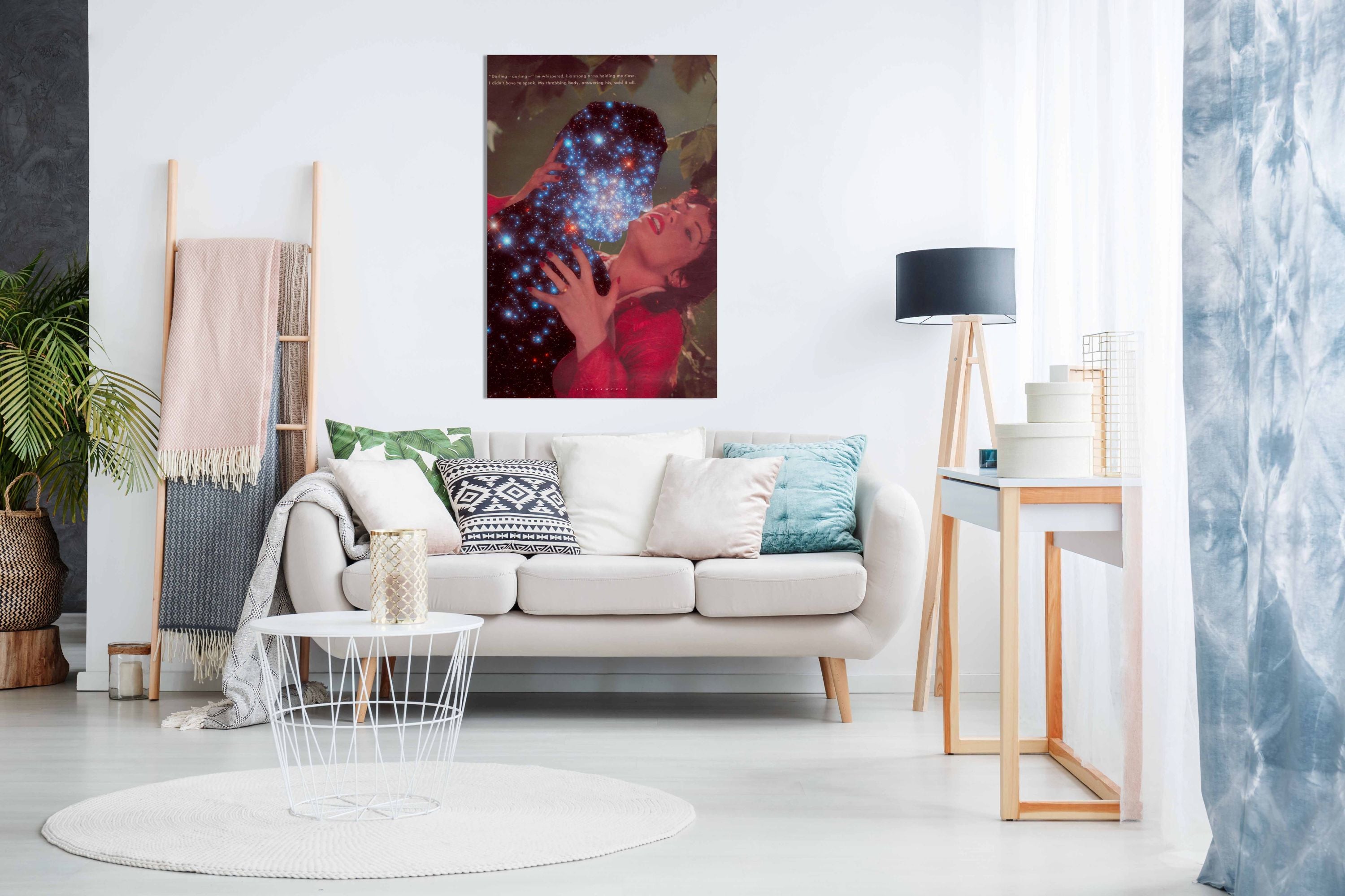 Space Romance, Pictures for Home Walls, Bedroom, Living Room & Bathroom Decor