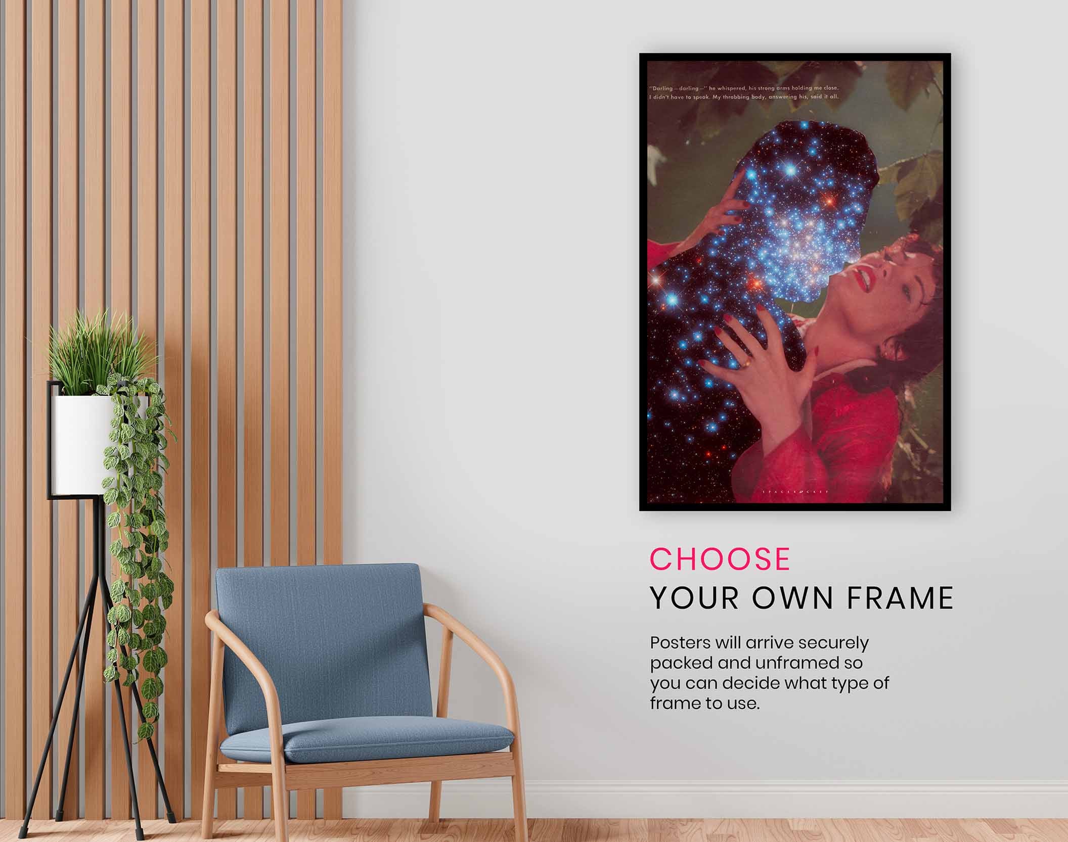 Space Romance, Pictures for Home Walls, Bedroom, Living Room & Bathroom Decor