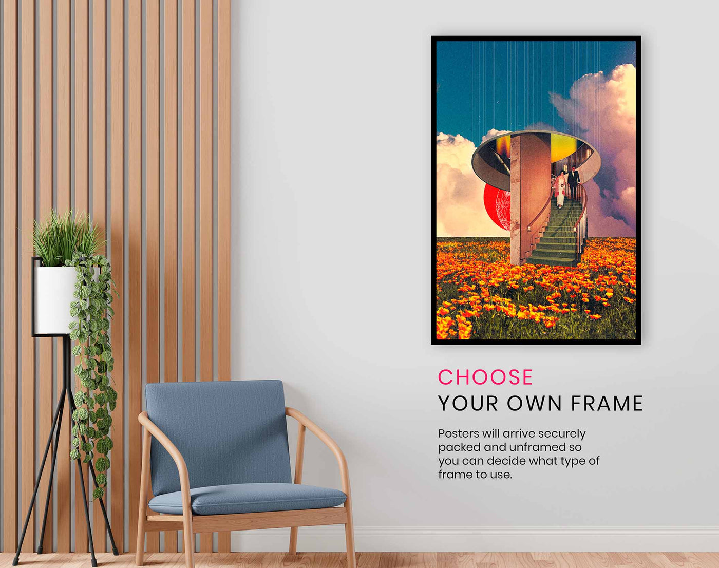 stairs to nature, Pictures for Home Walls, Bedroom, Living Room & Bathroom Decor