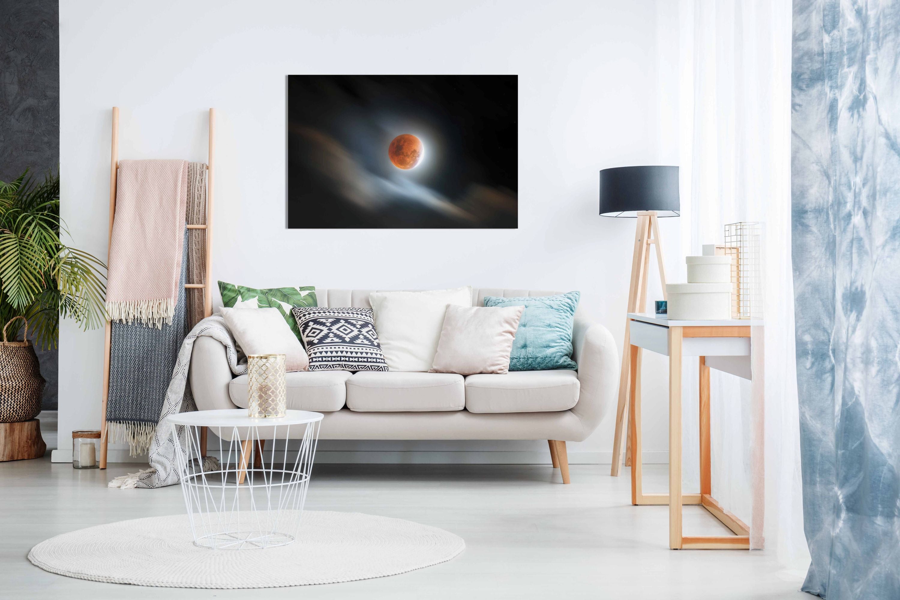 Super Blood Lunar Eclipse, Pictures for Home Walls, Bedroom, Living Room & Bathroom Decor